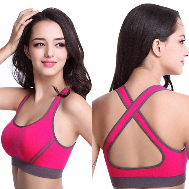 Woman Yoga Fitness Sports Bra