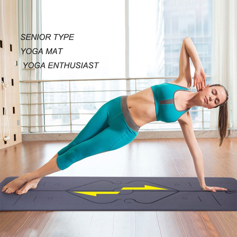 Pu Yoga Mat 5mm Natural Rubber Non-slip
