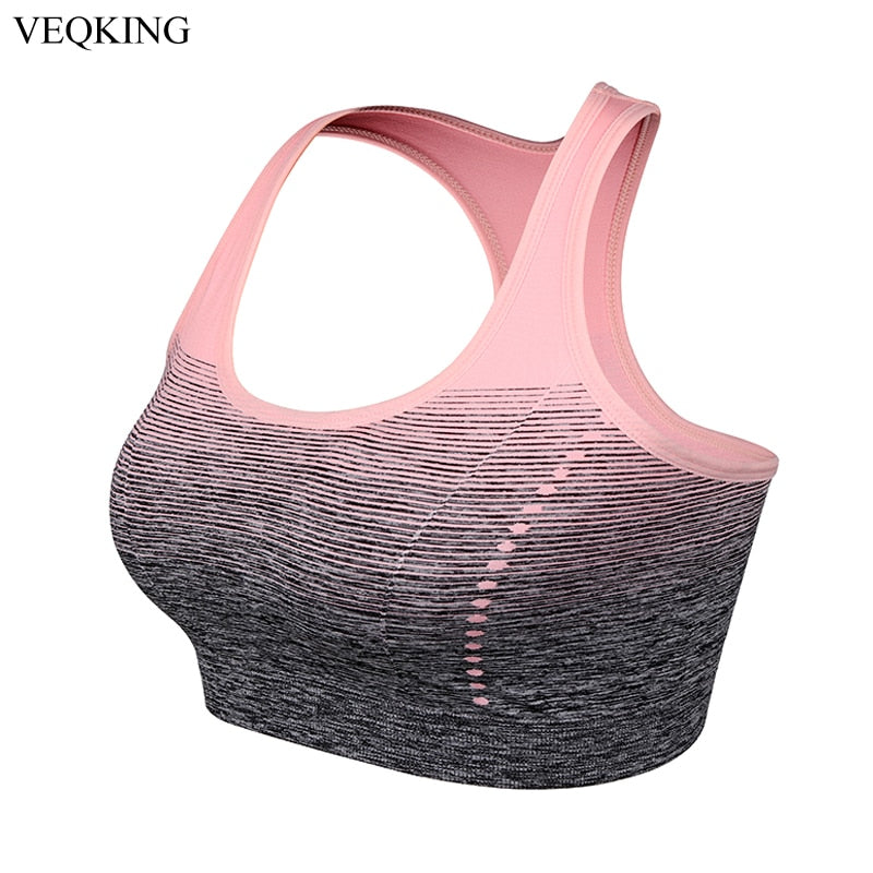 VEQKING Gradient High Stretch Sports Bras